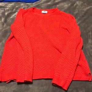 Red old navy knit sweater